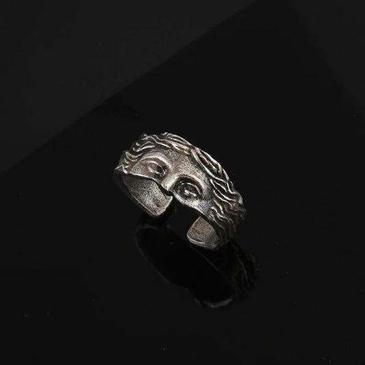 European and American popular Venus half face ring men